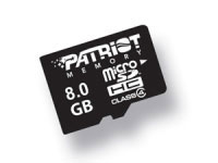 Patriot memory 8GB microSDHC Class4 (PSF8GMCSDHC4)